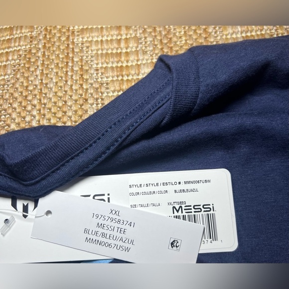 Lionel Messi FIFA Men's Argentina Soccer Tshirt,Blue,Number 10,Size 2XL,NWT - Picture 8 of 10